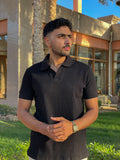 Black-Ribbed Polo